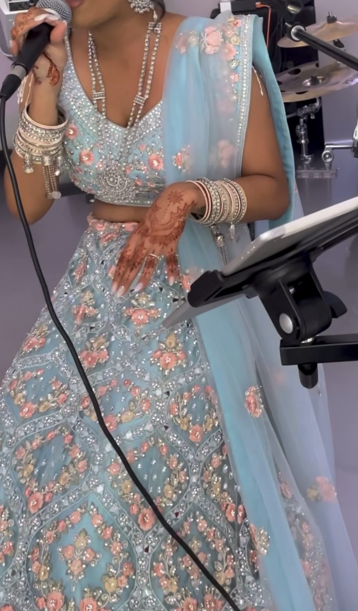 Blue lehenga
